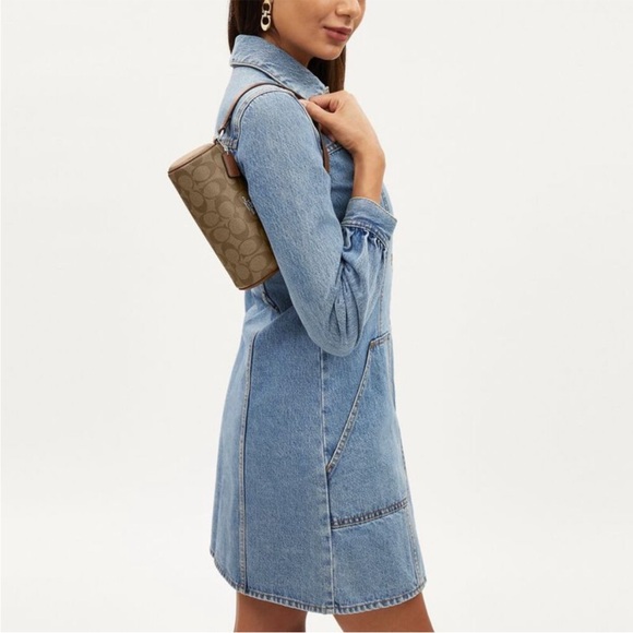 NWT！COACH NOLITA BARREL BAG IN COLORBLOCK SIGNATURE（COACH CY040）gift receipt - Picture 12 of 12